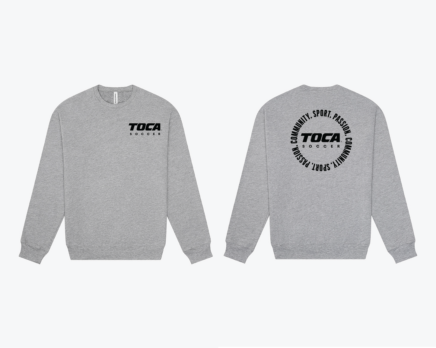 Crewneck Sweater TOCA Sport. Passion. Community. Back