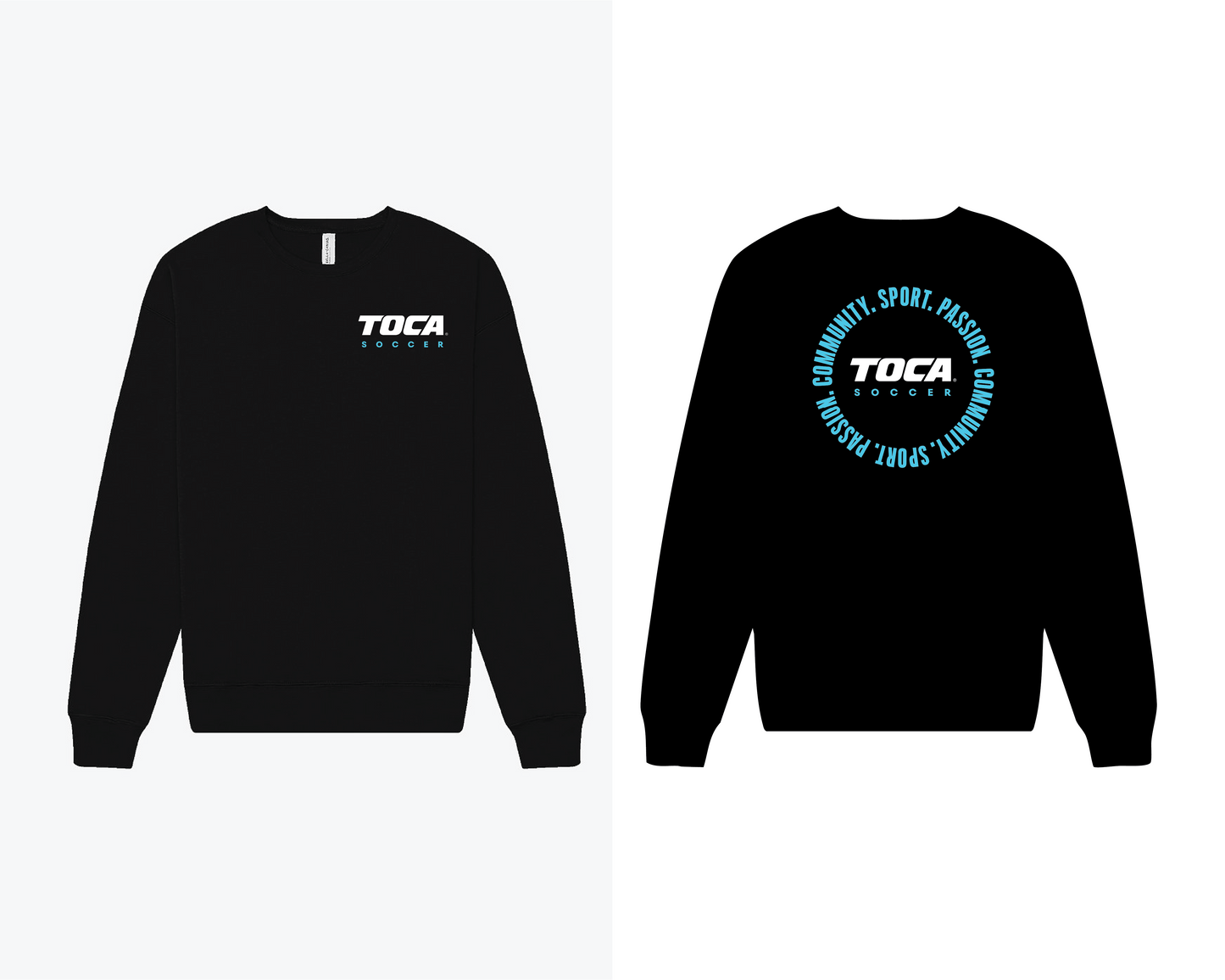 Crewneck Sweater TOCA Sport. Passion. Community. Back