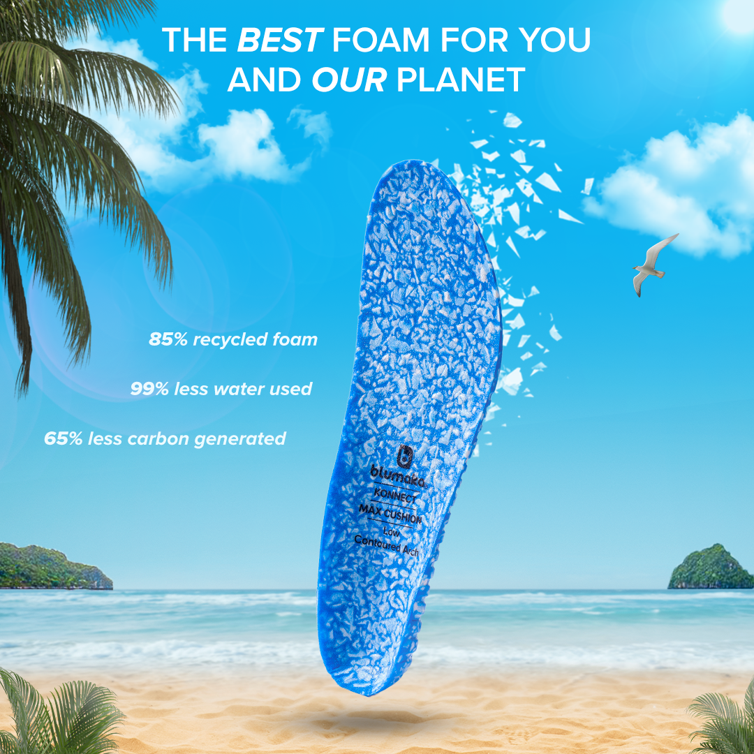 NonSlip ‘FoamLock’ Insoles Low Profile Medium and High Arch