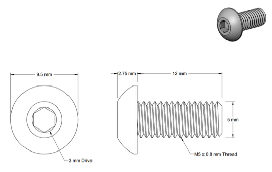 10 Short Hopper Screws