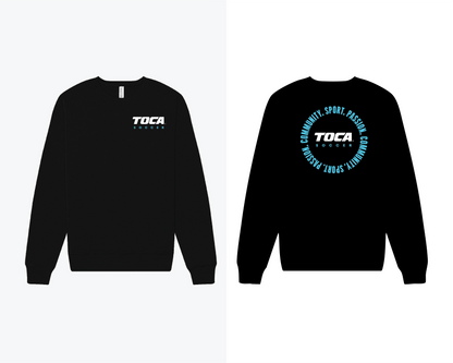 Crewneck Sweater TOCA Sport. Passion. Community. Back