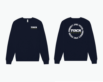 Crewneck Sweater TOCA Sport. Passion. Community. Back