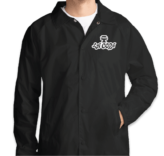 Coaches Jacket La Copa White Logo